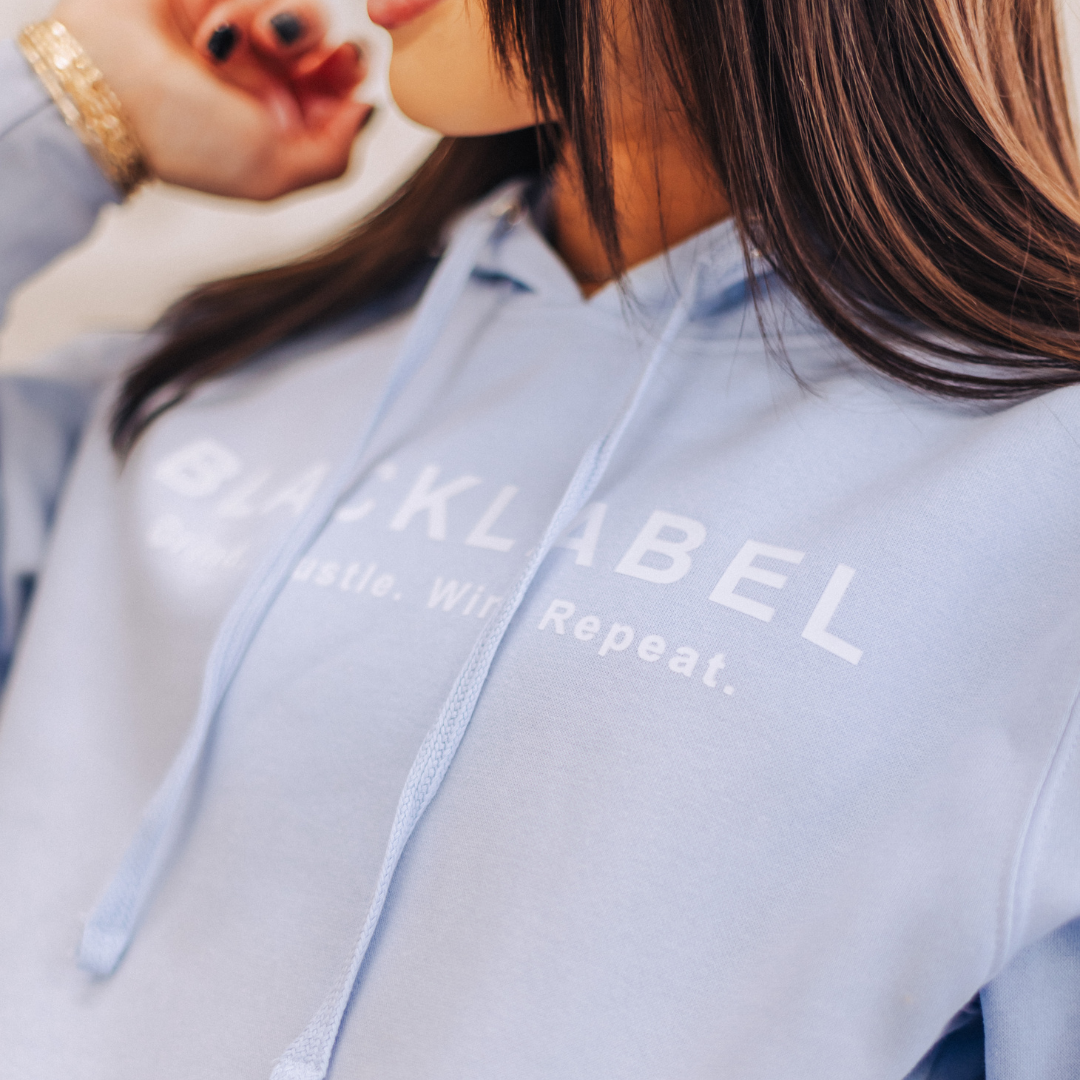 Ice Blue Fleece Hoodie