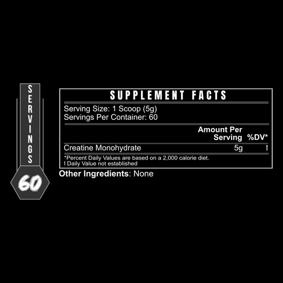 CREATINE MONOHYDRATE – BLACKLABEL Supplements