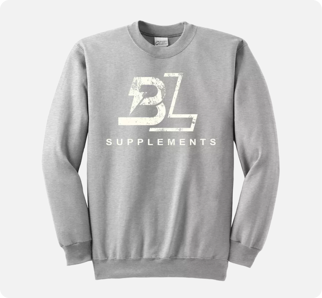 Grey Retro BL Crewneck