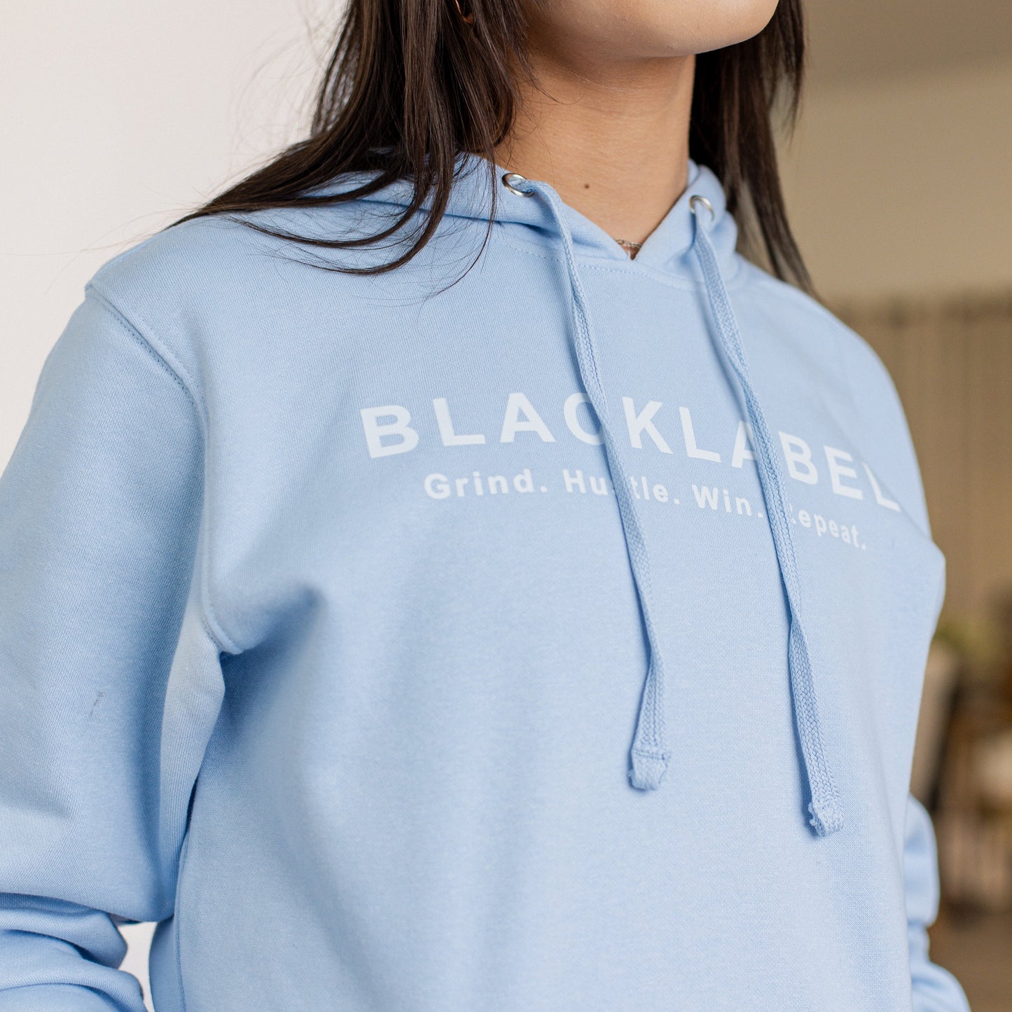 Ice Blue Fleece Hoodie Unisex